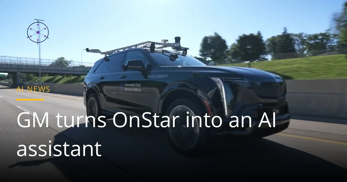A black Cadillac SUV fitted with roof-mounted sensors, one of GM's automated research vehicles, driving on a highway