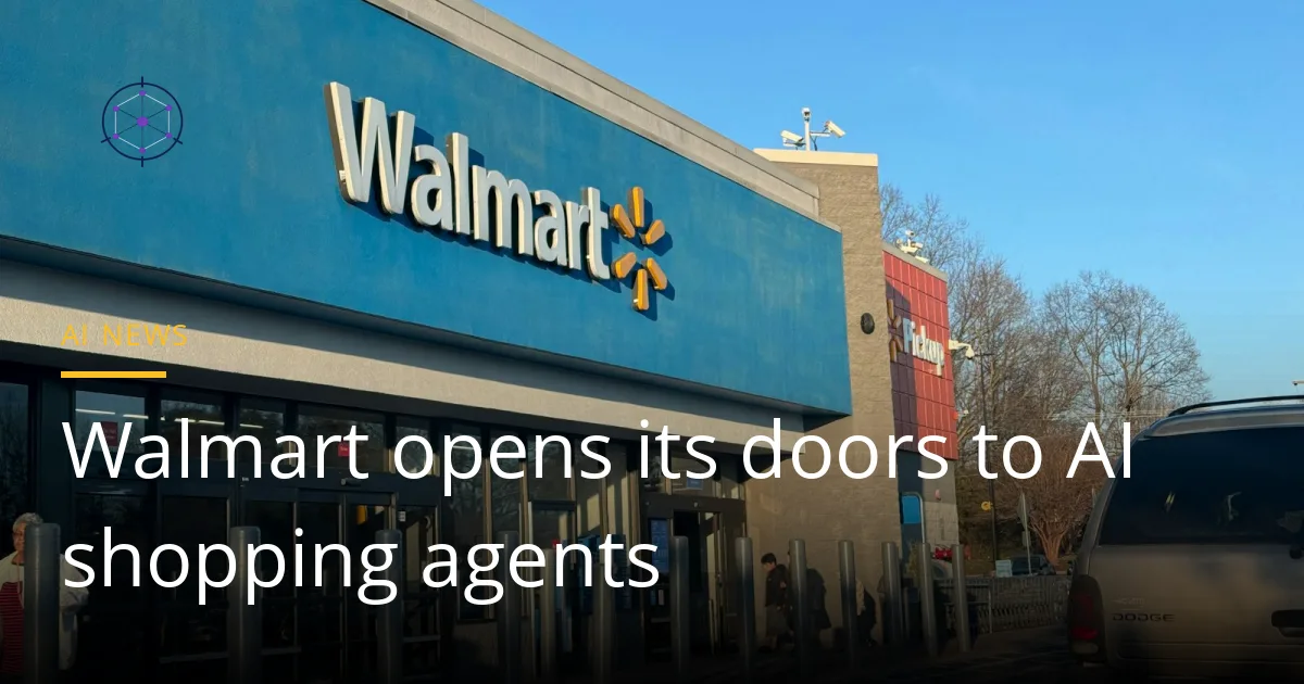 The front of a Walmart store with a car parked outside under a blue sky