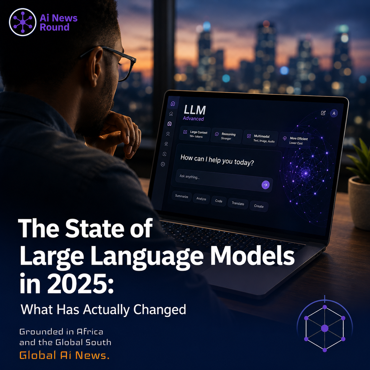 Single Asset Option Alt Text: Diagram mapping the evolution of Large Language Models in 2025, contrasting brute-force parameter scaling against inference-time reasoning, small lang